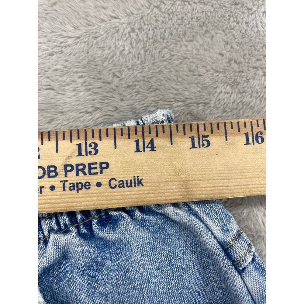 Vintage Lee Relaxed Fit Elastic Back Denim Mom Shorts Women's Size 14 Light Wash - Picture 7 of 7